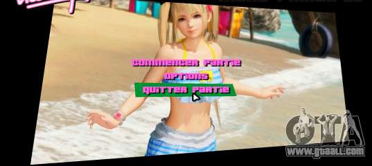 Marie Rose DOA Menu 4 for GTA Vice City