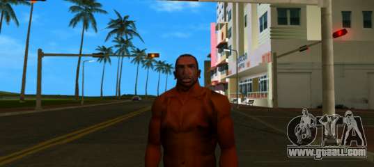Carl with bare torso for GTA Vice City