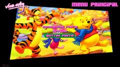 Winnie the Pooh menu for GTA Vice City