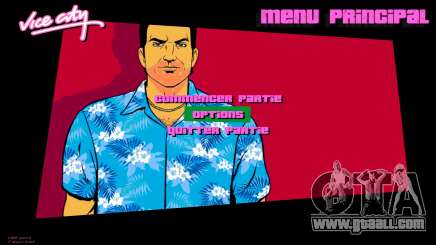 Tommy Artwork Menu HD for GTA Vice City