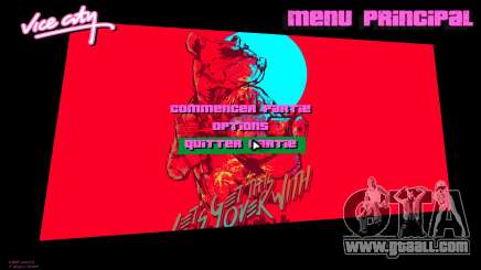 Hotline Miami Menu HD v9 for GTA Vice City