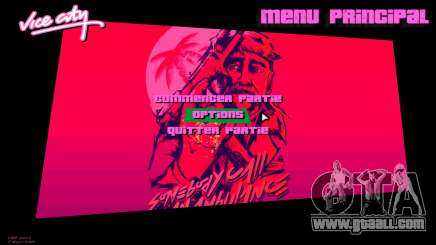 Hotline Miami Menu HD v1 for GTA Vice City