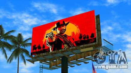 RDR 2 Billboard for GTA Vice City