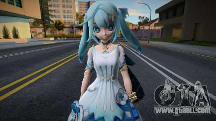 Hatsune Miku Cosplay Faruzan Genshin Impact for GTA San Andreas