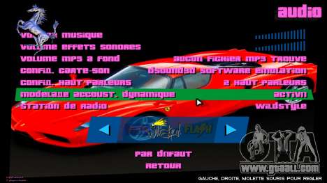 Ferrari Menu for GTA Vice City