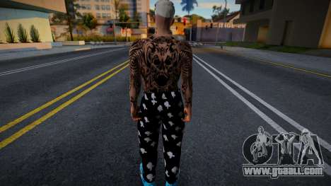 Man in tattoos (old gangster) for GTA San Andreas