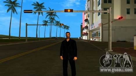 Tommy Vercetti in a black suit for GTA Vice City