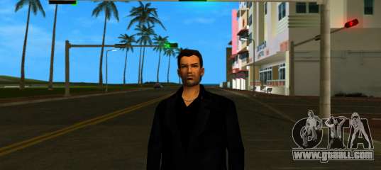 Tommy Vercetti in a black suit for GTA Vice City