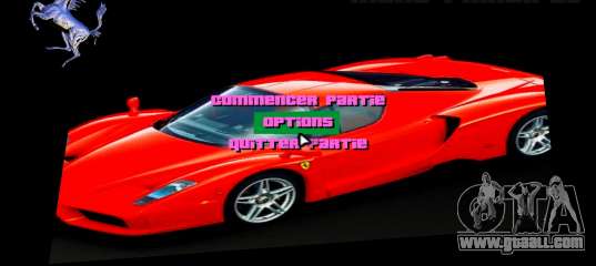 Ferrari Menu for GTA Vice City