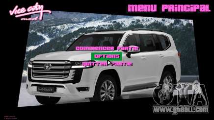 Toyota Menu 1 for GTA Vice City