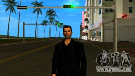 Tommy Vercetti in a black suit for GTA Vice City