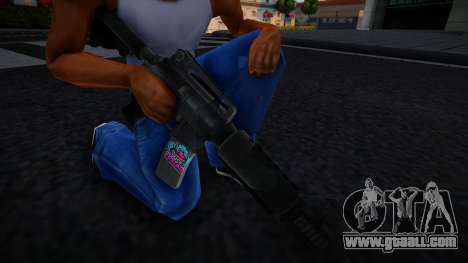 M4 with sticker for GTA San Andreas