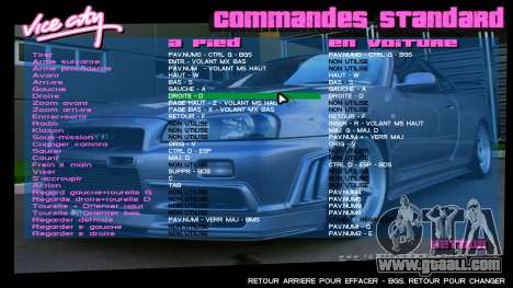 Nissan Skyline Interface for GTA Vice City