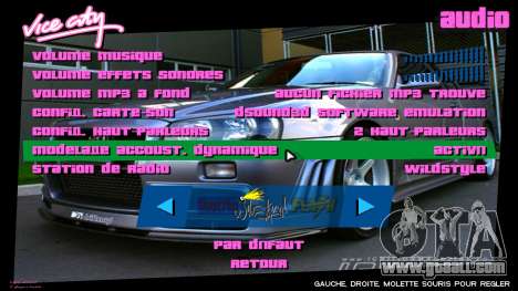 Nissan Skyline Interface for GTA Vice City