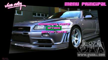 Nissan Skyline Interface for GTA Vice City