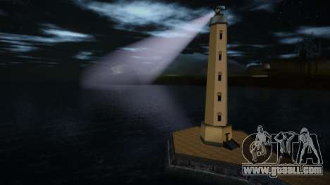 Working spotlight on lighthouses and pyramid for GTA San Andreas