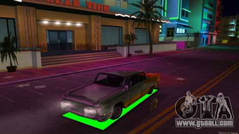 Neon lighting for cars for GTA Vice City
