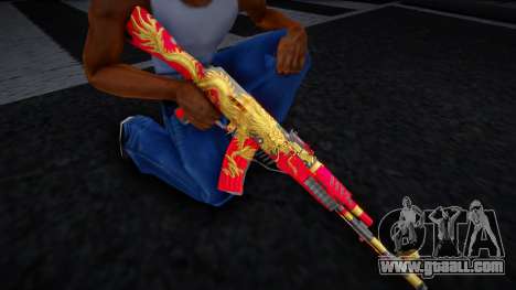 Gold Dragon AK 47 for GTA San Andreas