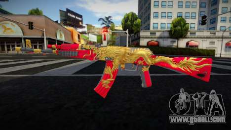Gold Dragon AK 47 for GTA San Andreas