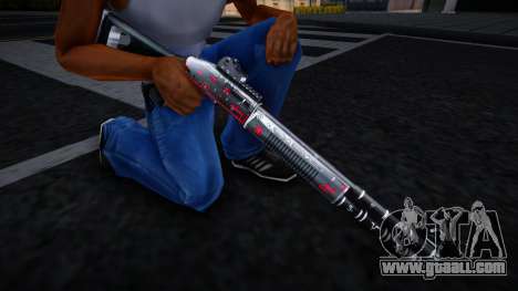 Black Red Gun - Chromegun for GTA San Andreas