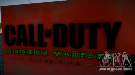Mural Call Of Duty Moderm Warfare for GTA San Andreas