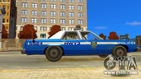 Ford LTD Crow Victoria 1987 New York Police Dept for GTA 4