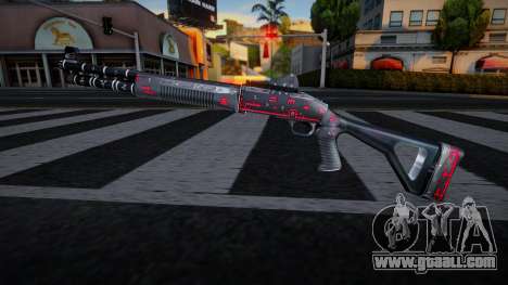 Black Red Gun - Chromegun for GTA San Andreas