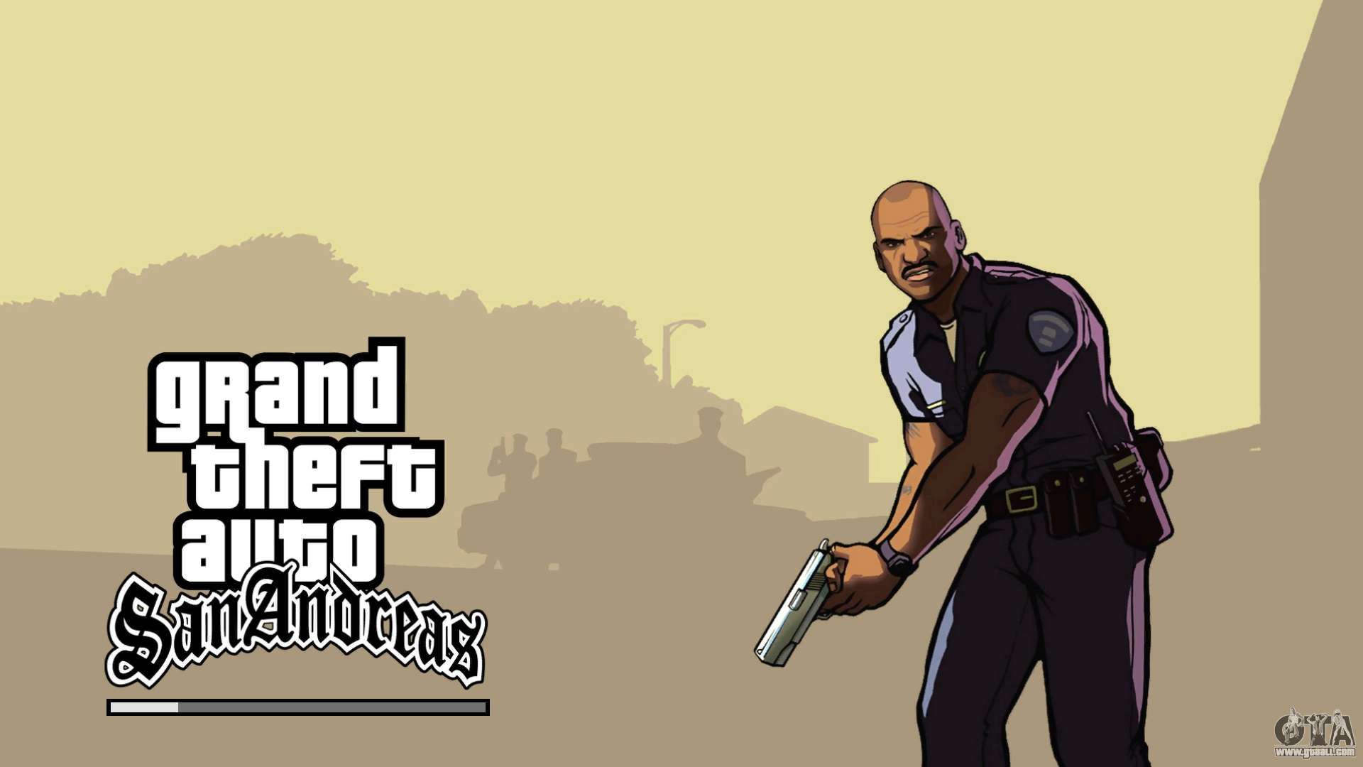 Download GTA 5-style menus and loading screen for GTA San Andreas