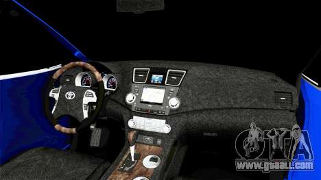 Toyota Highlander (XU50) 2014 for GTA San Andreas