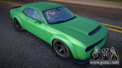 Dodge Challenger SRT Demon Sapphire for GTA San Andreas