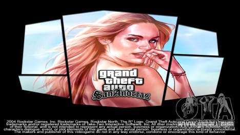 GTA V Girl Loading Screen for GTA San Andreas
