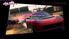 NFS Most Wanted 2012 Menu 1 for GTA Vice City