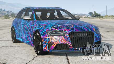 Audi RS 4 Avant Chathams Blue for GTA 5