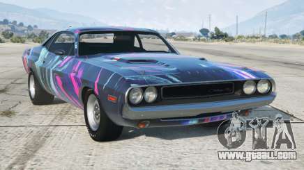 Dodge Challenger Blue Bayoux for GTA 5