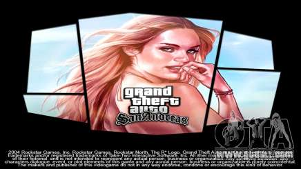 GTA V Girl Loading Screen for GTA San Andreas