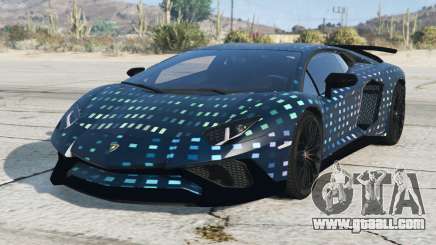 Lamborghini Aventador Astronaut Blue for GTA 5