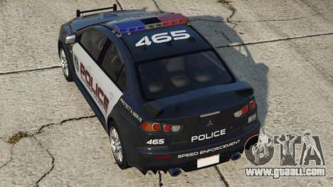 Mitsubishi Lancer Evolution X Police