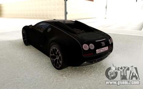 Bugatti Veyron GS Vitesse Black for GTA San Andreas
