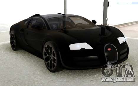 Bugatti Veyron GS Vitesse Black for GTA San Andreas