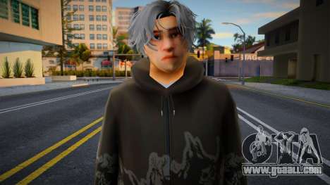 Blonde in a fashionable hoodie for GTA San Andreas