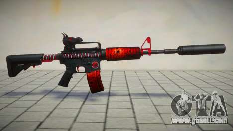 Red M4 Toxic Dragon by sHePard for GTA San Andreas