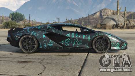 Lamborghini Sian Pickled Bluewood