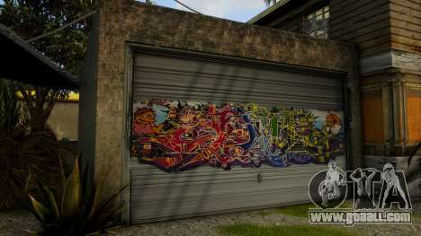 Grove CJ Garage Graffiti v4