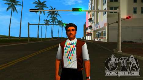 Casual man with pyramid for GTA Vice City