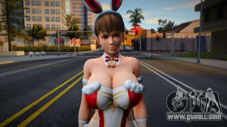 DOAXVV Sexy Hitomi Bunny Clock Red for GTA San Andreas