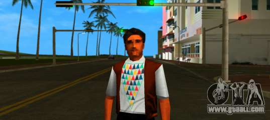 Casual man with pyramid for GTA Vice City