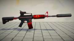 Red M4 Toxic Dragon by sHePard for GTA San Andreas