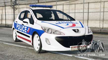 Peugeot 308 Police Nationale [Replace] for GTA 5