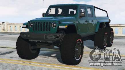 Jeep Gladiator 6x6 (JT) Gable Green [Add-On] for GTA 5