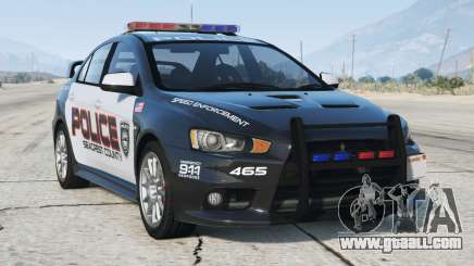 Mitsubishi Lancer Evolution X Seacrest County Police [Replace] for GTA 5